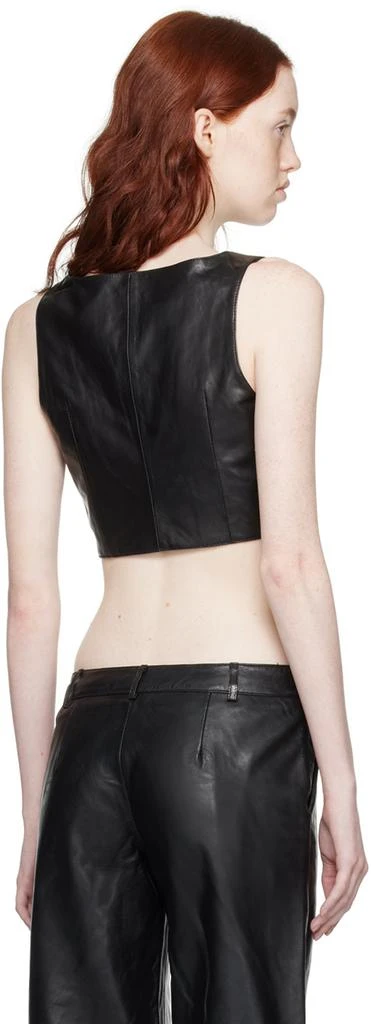 Miaou Black Juliet Leather Vest 3