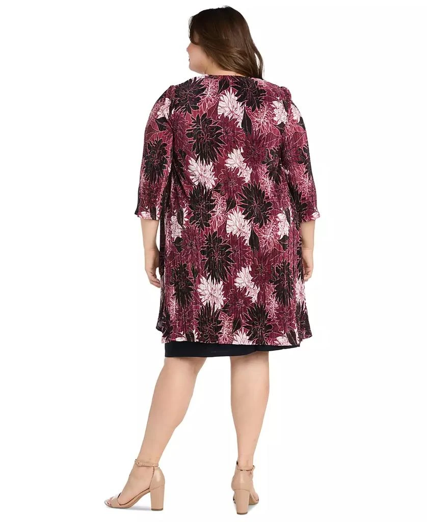 R & M Richards Plus Size Neck-Sheath Dress & Chiffon Jacket 3