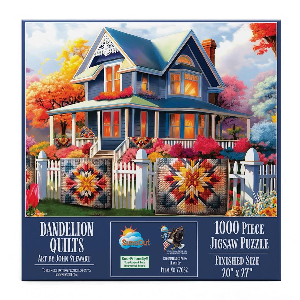 SunsOut Dandelion Quilts 1000 piece Jigsaw Puzzle for Adults 2
