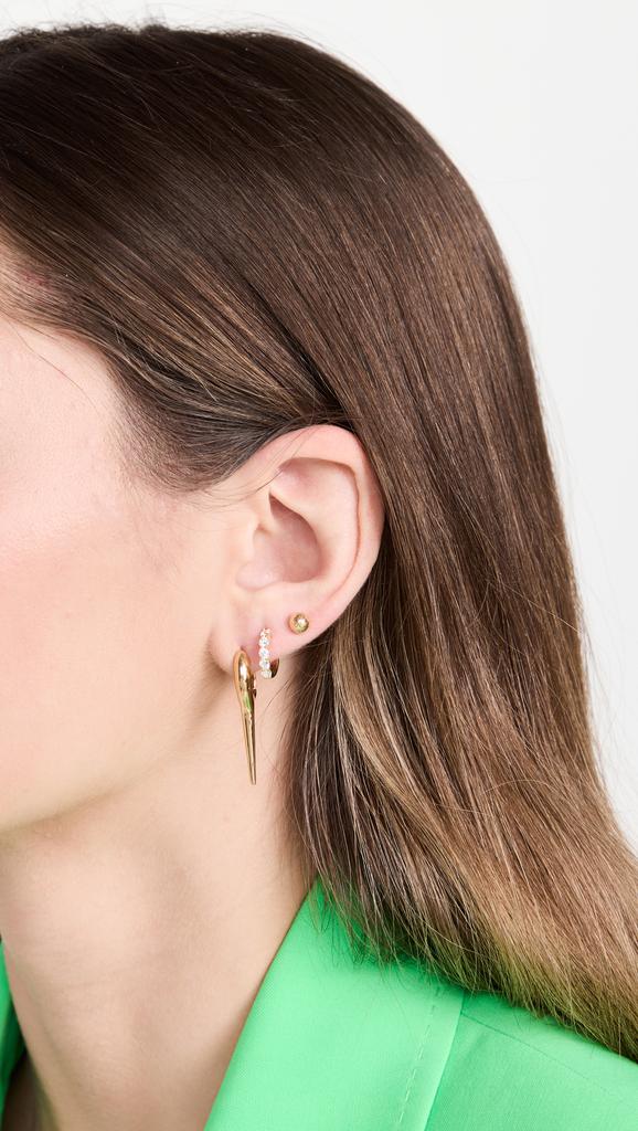 Melissa Kaye 18k Lola Needle Small Earrings