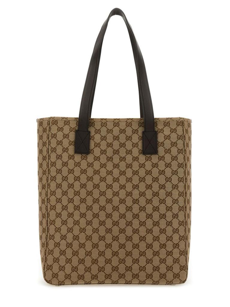 Gucci Gucci Fabric Shopping Bag Gg Medium