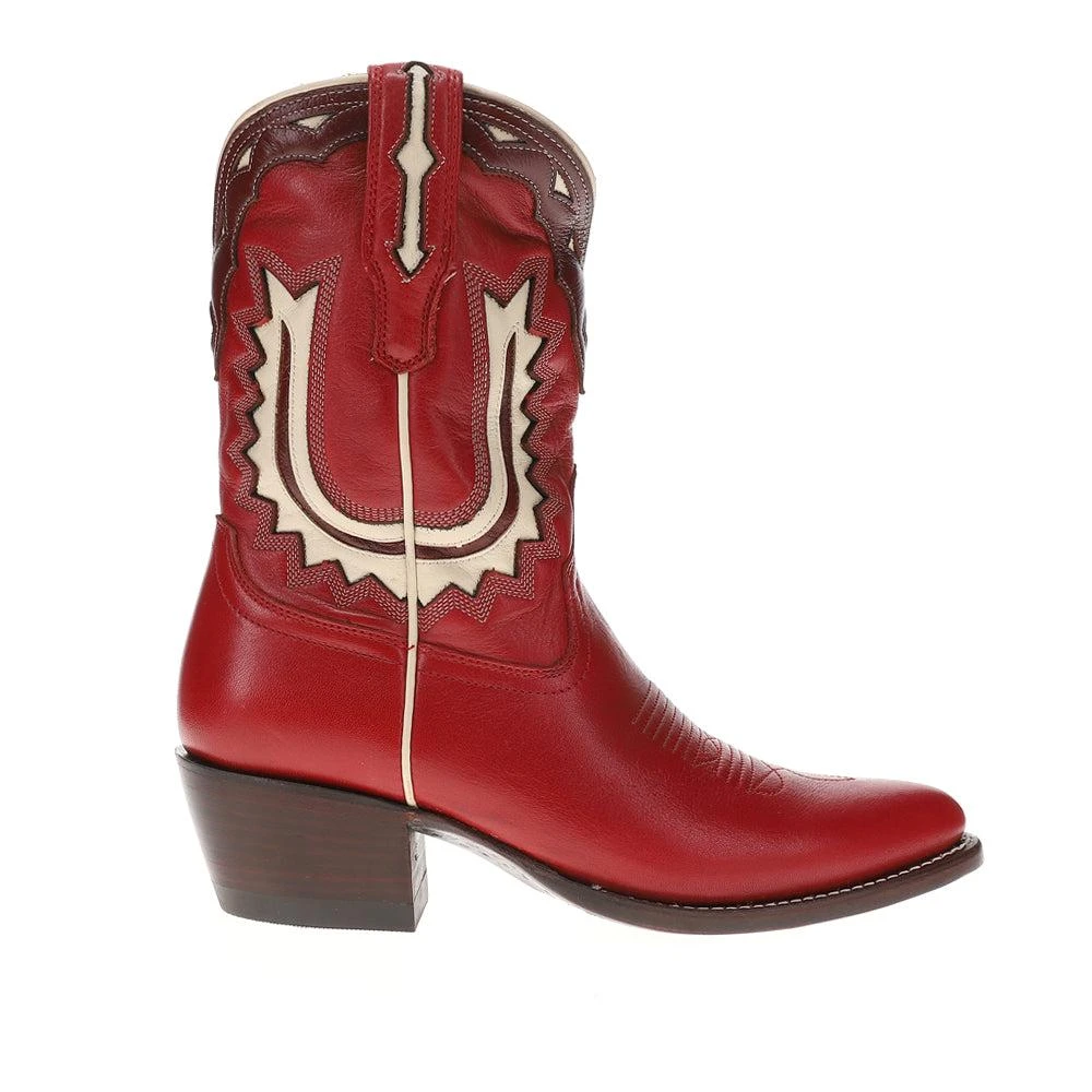 Tecovas The Jolene Inlay Pointed Toe Cowboy Booties 1