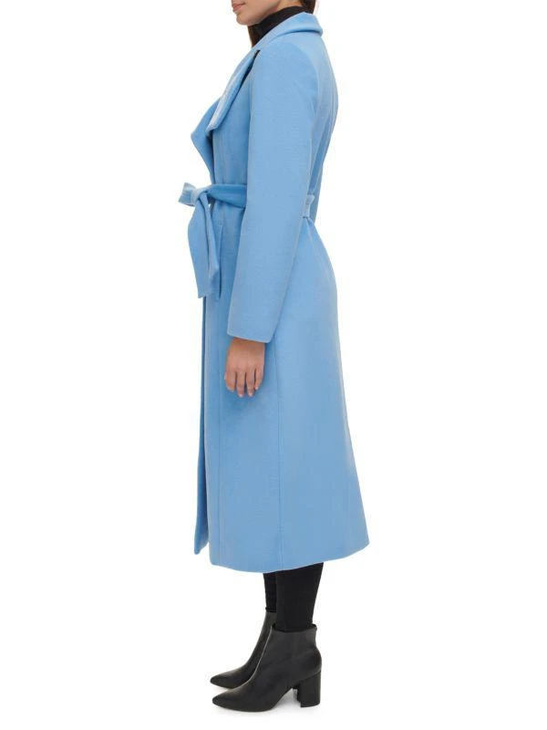 Kenneth Cole Belted Wool Blend Wrap Coat 3
