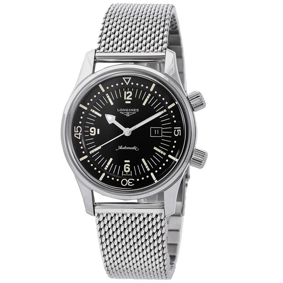 Longines Heritage Automatic Black Dial Men's Watch L3.374.4.50.6 1