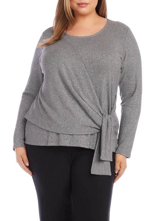 Karen Kane Kane Plus Size Drape Front Top 1