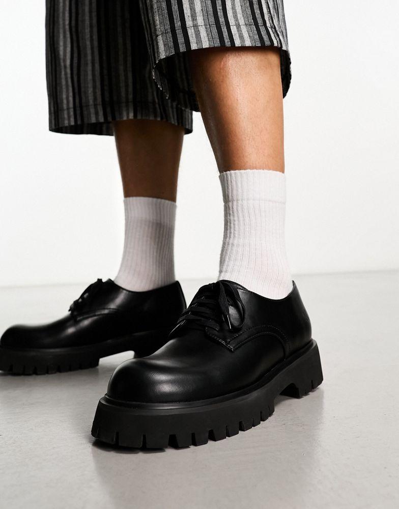 Koi Footwear KOI Pinemoon chunky lace up shoes in black