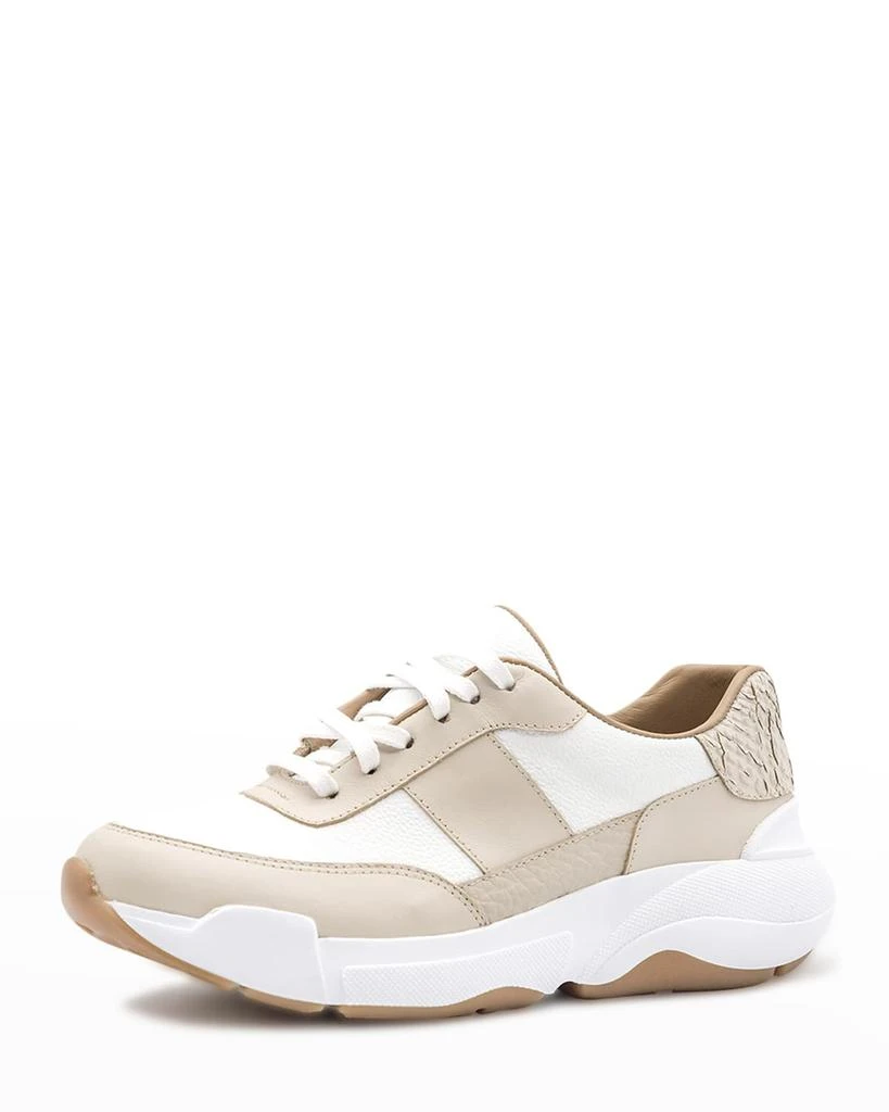 Kaanas Bowery Mixed Leather Runner Sneakers 2
