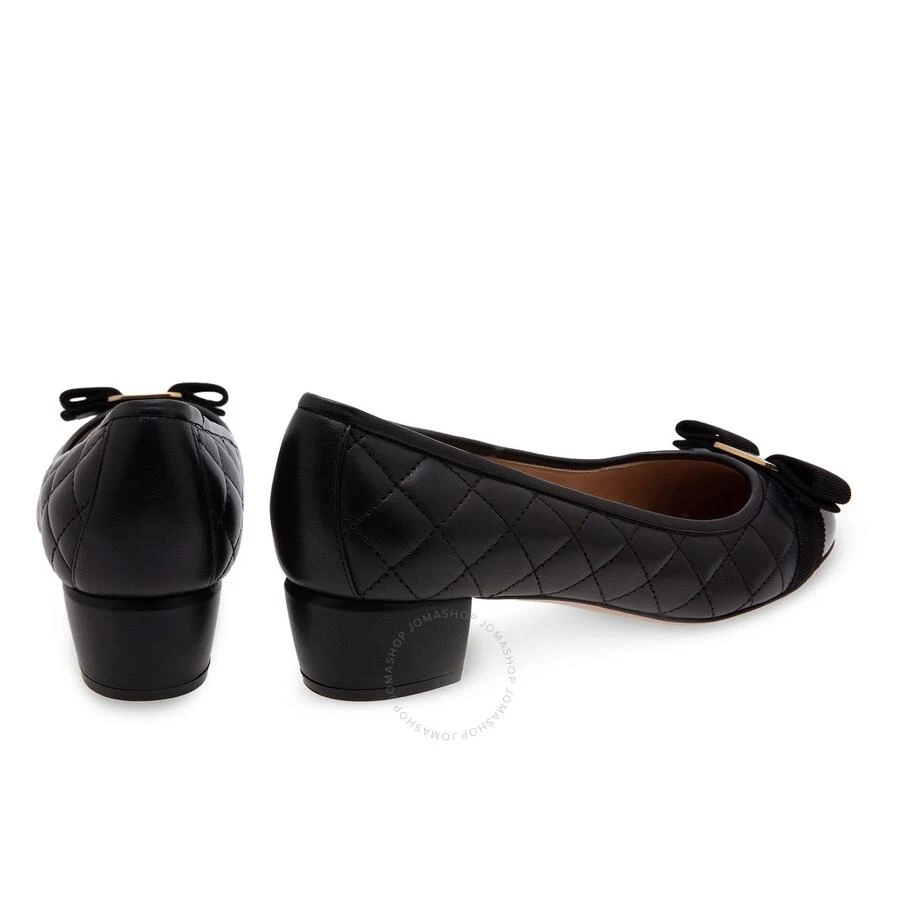 Salvatore Ferragamo Salvatore Ferragamo Quilted Vara Bow Pumps In Black 2
