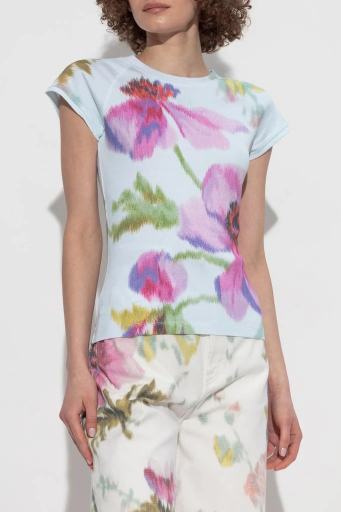 Loewe Loewe Floral Printed Crewneck T-Shirt 2