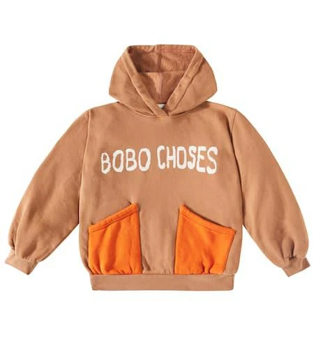 BOBO CHOSES Shadow logo cotton jersey hoodie 1