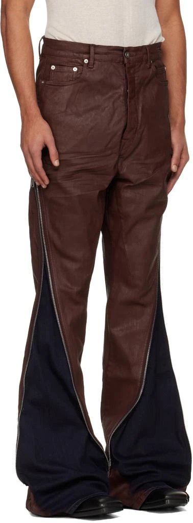 Rick Owens Burgundy Concordians Bolan Banana Jeans 2