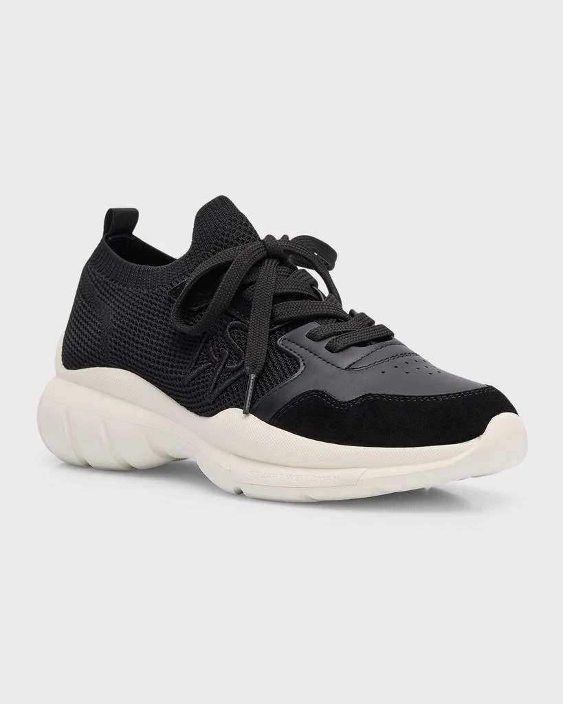 Stuart Weitzman 5050 Stretch Knit Chunky Runner Sneakers 2