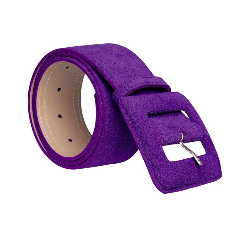 BeltBe Suede Square Buckle Belt 2