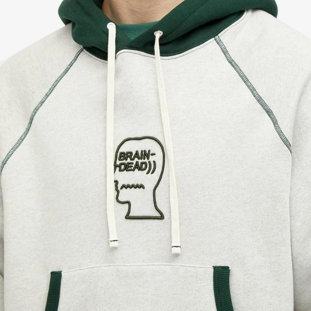 Brain Dead Brain Dead Logo Head Raglan Hoodie 5