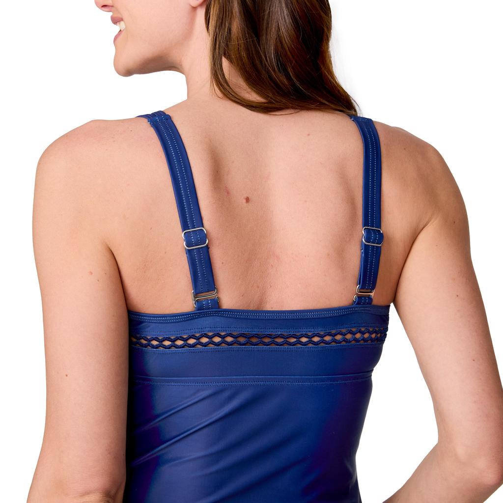 Free Country Women's High Neck Tankini Top