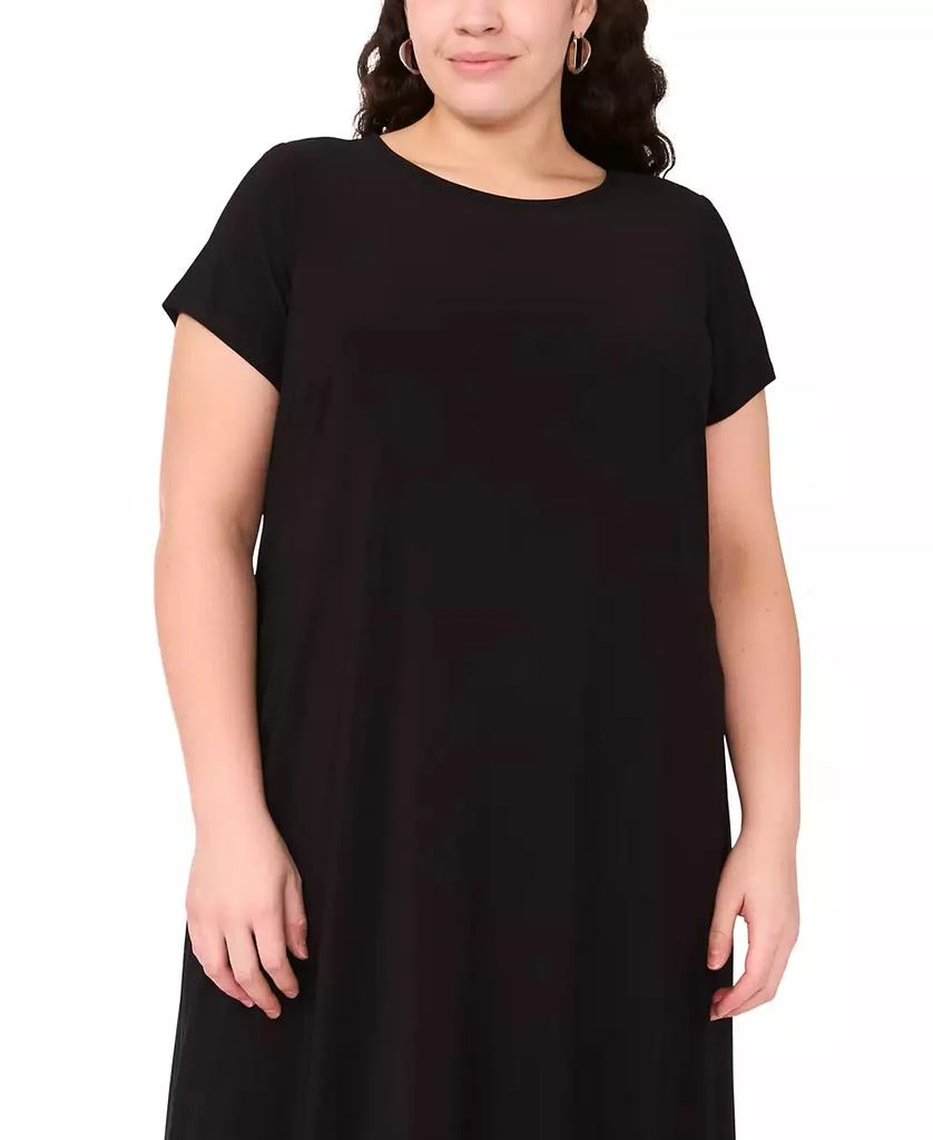 MSK Plus Size Round-Neck Short-Sleeve Maxi Dress 2