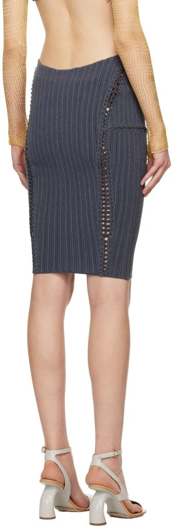 Isa Boulder SSENSE Exclusive Gray Stingray Miniskirt 3
