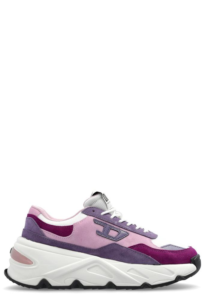 DIESEL S-SAVANNAH W スニーカー 24.0 Women's S-Savannah-Platform sneakers in suede and mesh