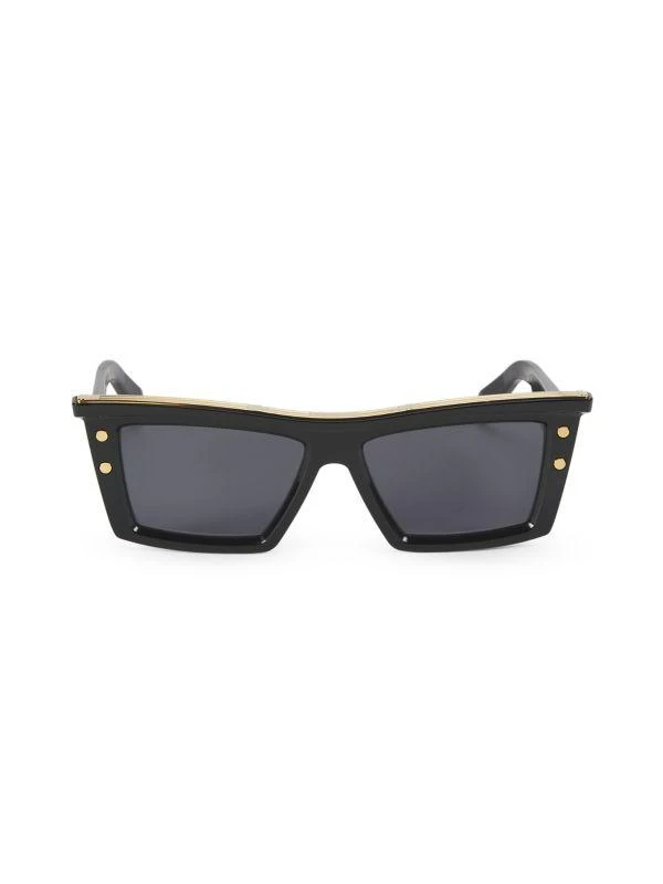 Balmain 55MM Rectangular Sunglasses 1