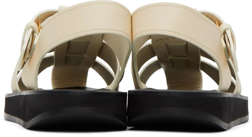 The Row Off-White Fisherman Sandals 2