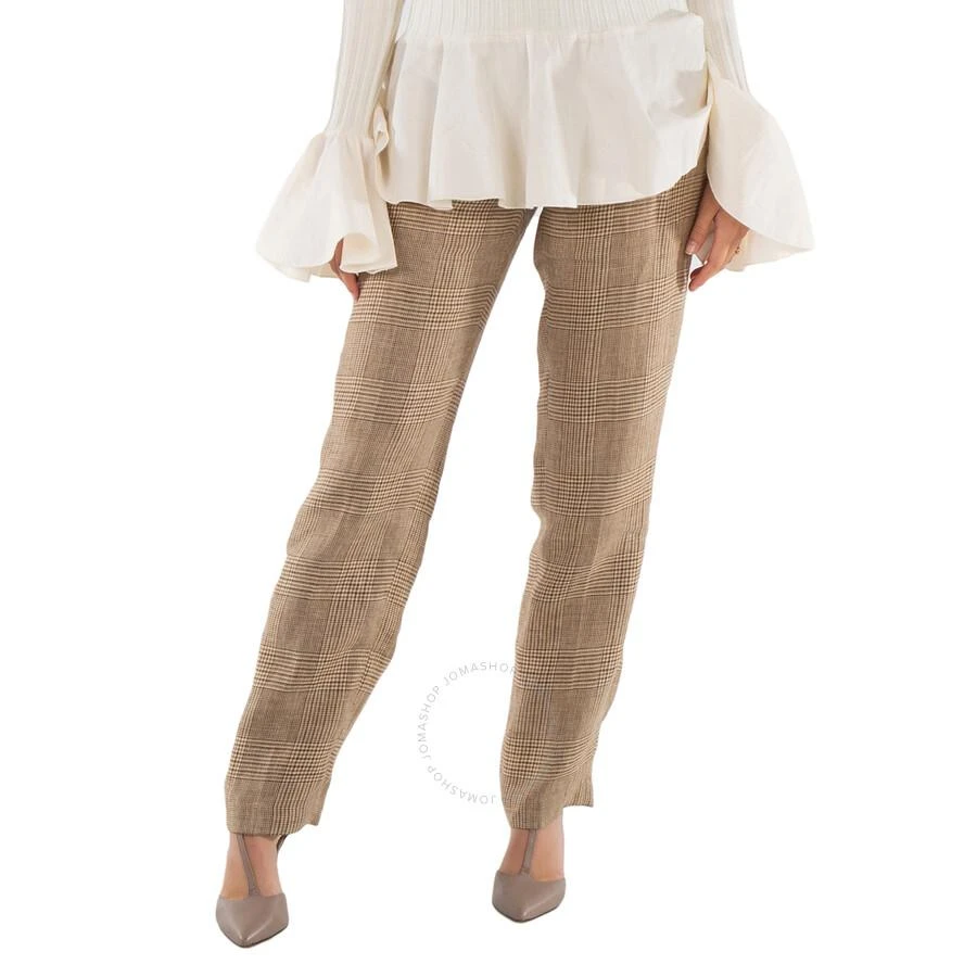 Ralph Lauren Prince Of Wales Check Linen Trousers 1