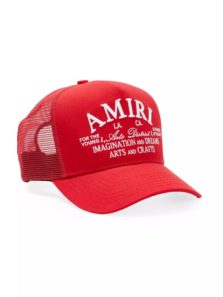 AMIRI Arts District Cotton Trucker Hat 1