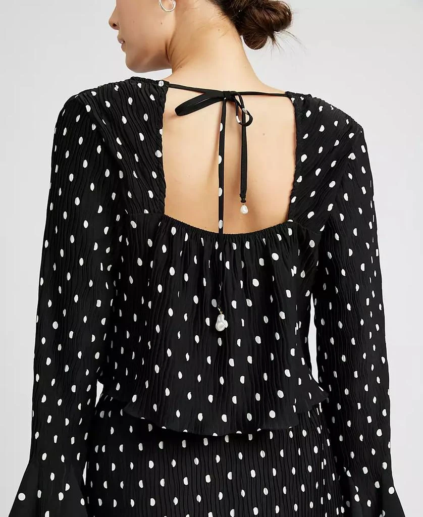 En Saison Women's Darlene Polka-Dot Swing Top 2