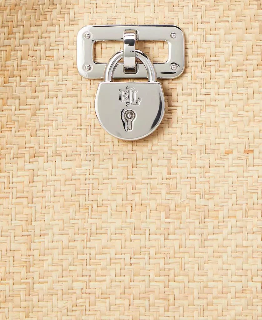 Ralph Lauren Raffia Mini Tanner Shoulder Bag 8