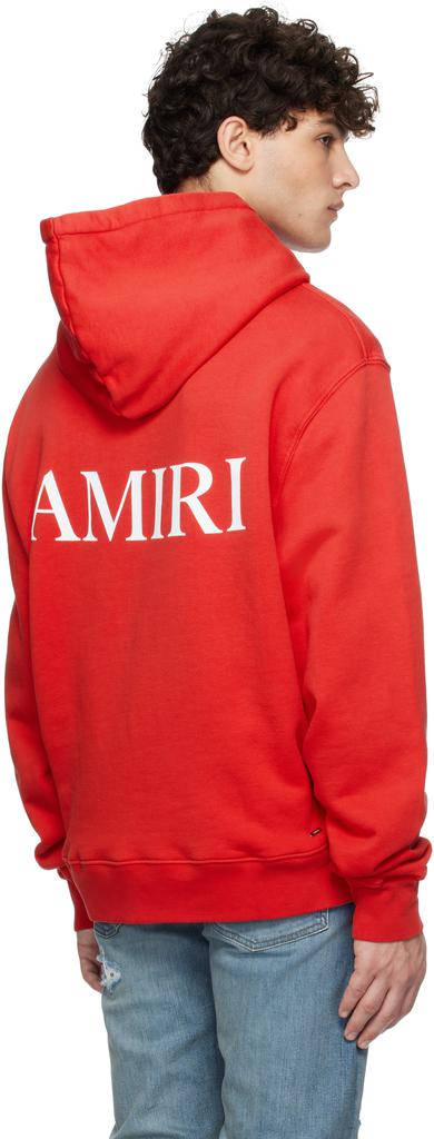 AMIRI Red MA Core Logo Hoodie - Hoodies - Free Shipping - BeyondStyle