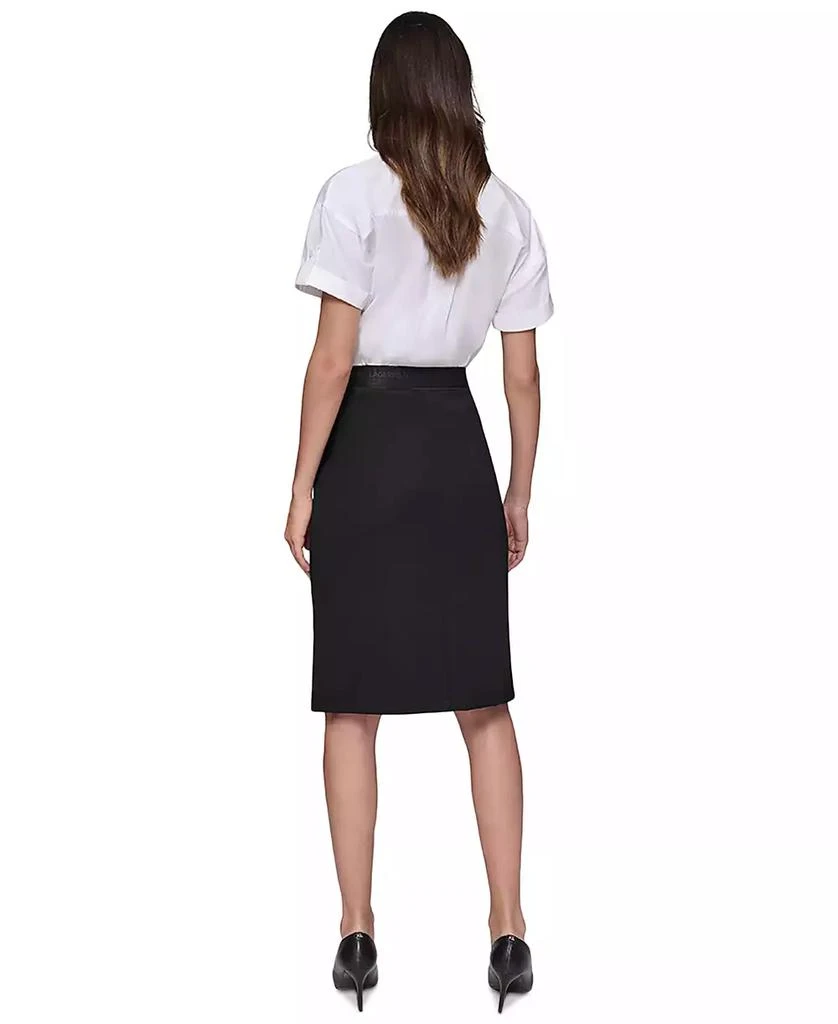 Karl Lagerfeld Paris Women's Compression Pull-On Pencil Skirt 6