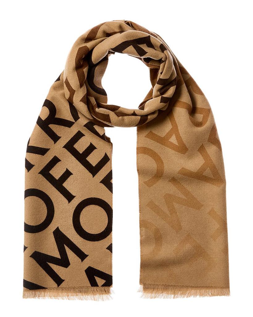 Salvatore Ferragamo Ferragamo Logo Wool & Cashmere-Blend Scarf