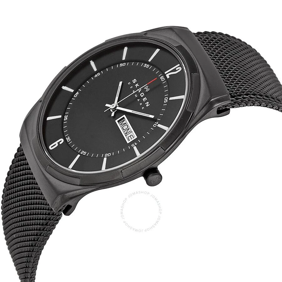 Skagen Aktiv Black Dial Black PVD Mesh Men's Watch SKW6006 2