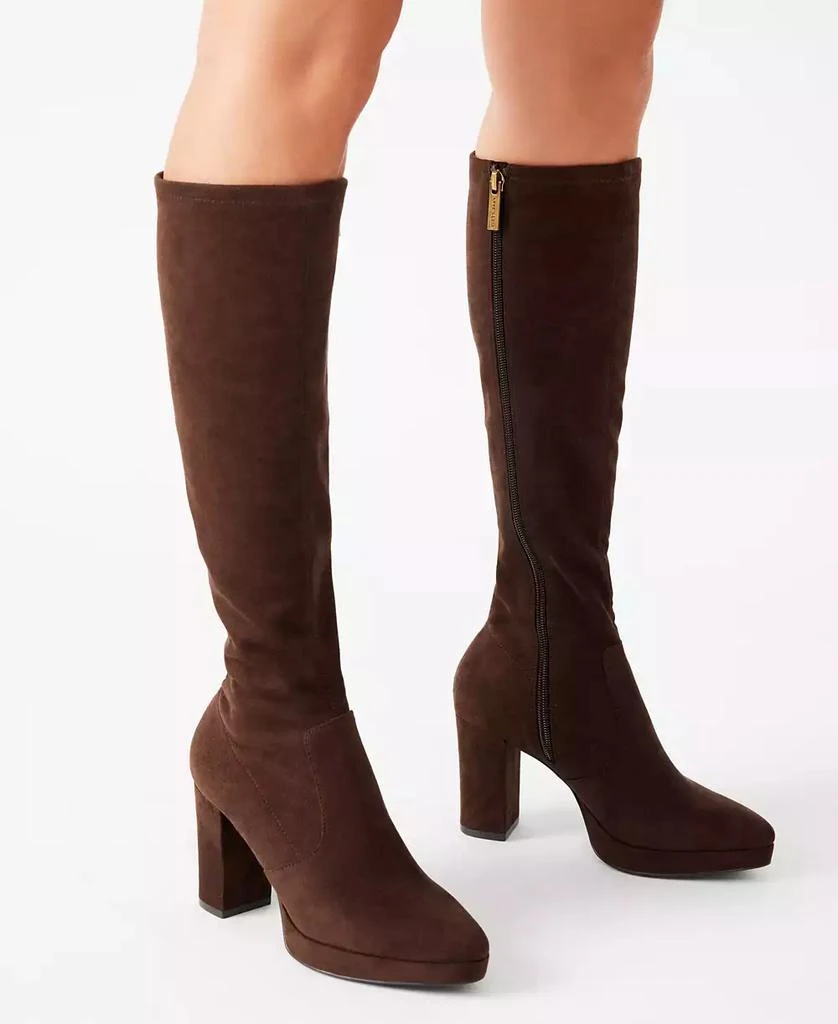Anne Klein Women's Journey Block Heel Knee High Dress Boots 10