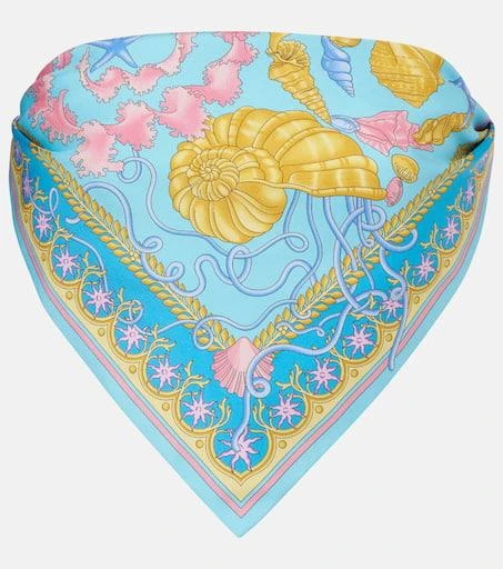 Versace Underwater Barocco twill bandeau top 1