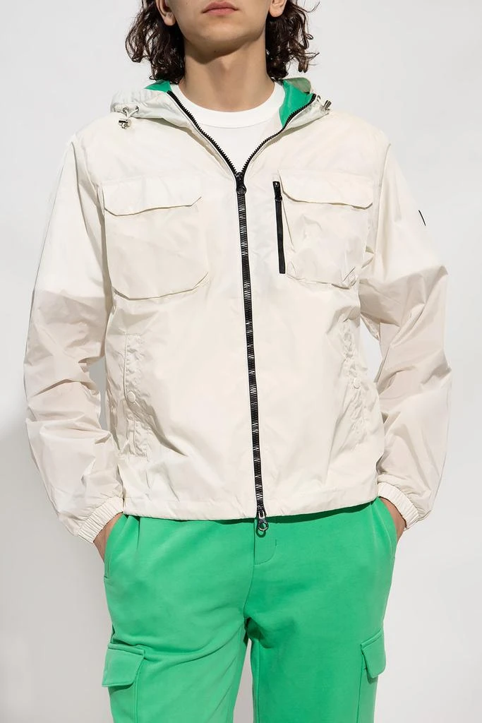 DUVETICA New Mens Hooded White Windbreaker Zip Up Jacket 3