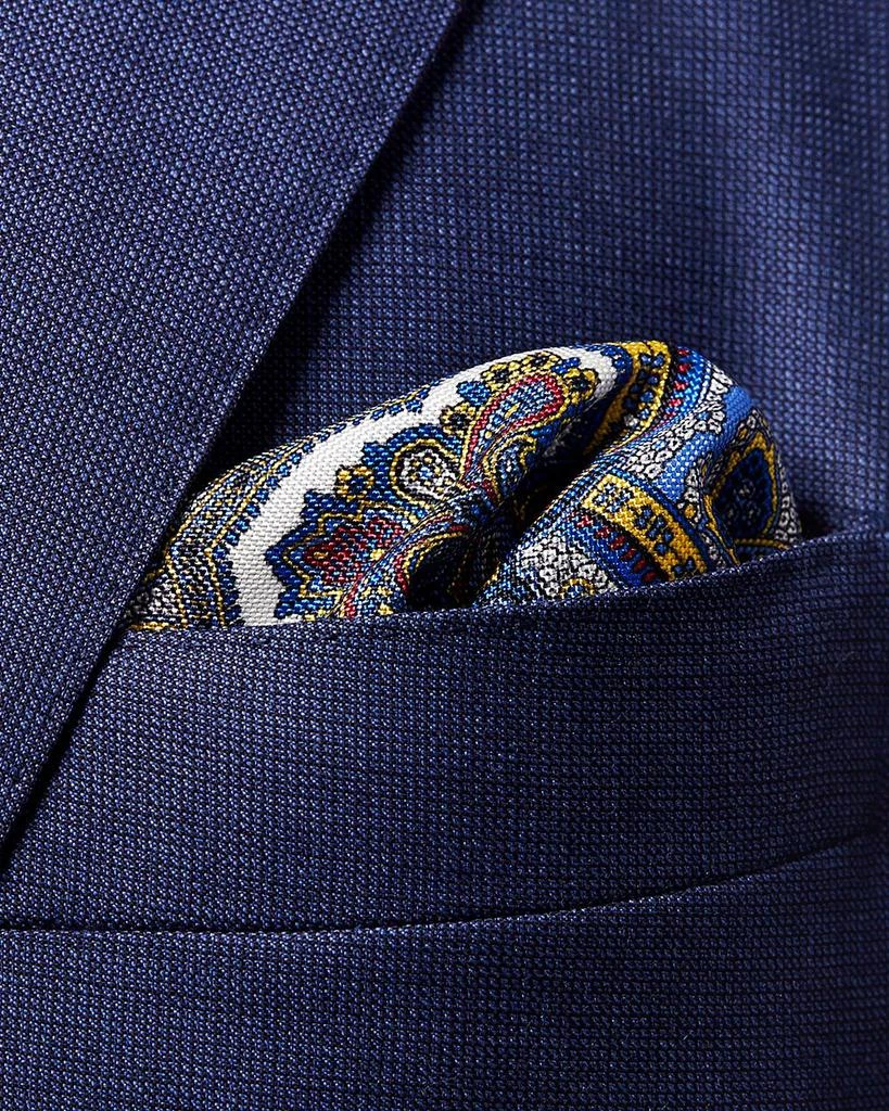 Eton Paisley Silk Pocket Square 2