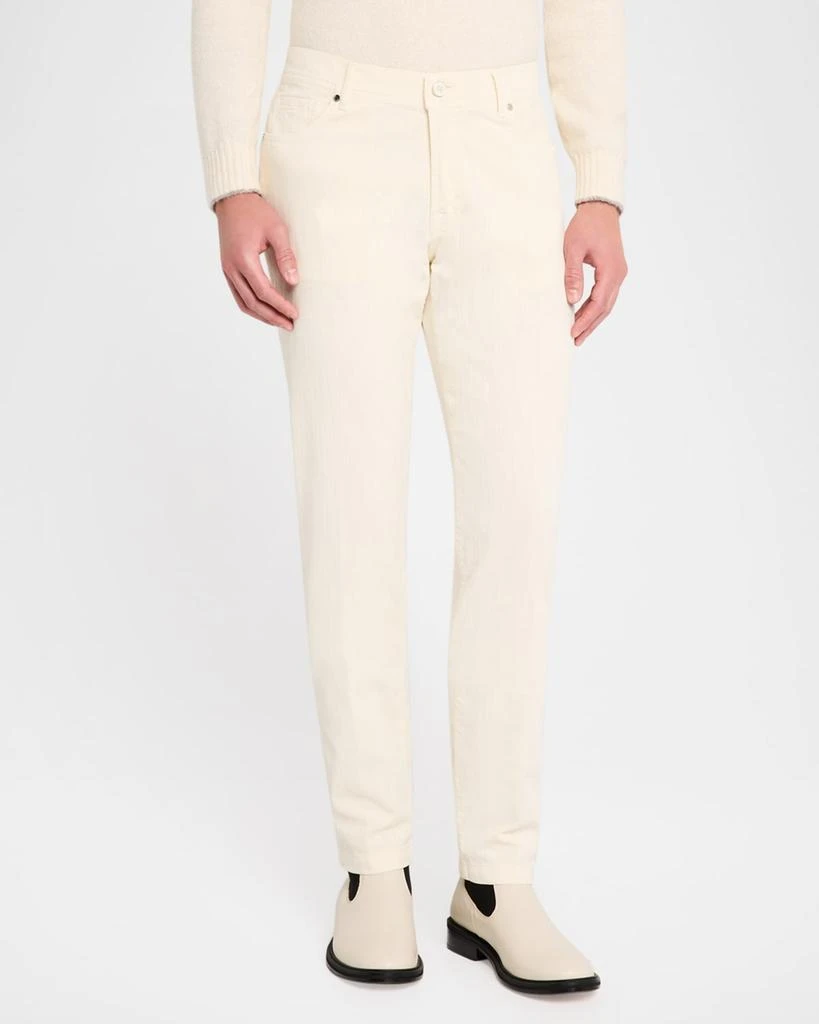 Marco Pescarolo Men's Elour Garment-Dyed Corduroy Pants 4