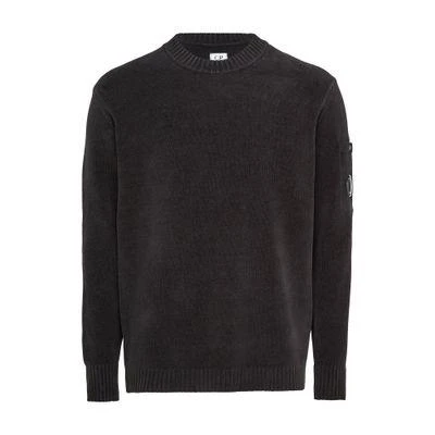 CP Company Lens round-neck cotton chenille sweater 1