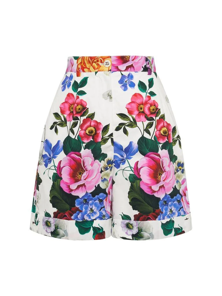 Dolce & Gabbana Printed Poplin Shorts 1