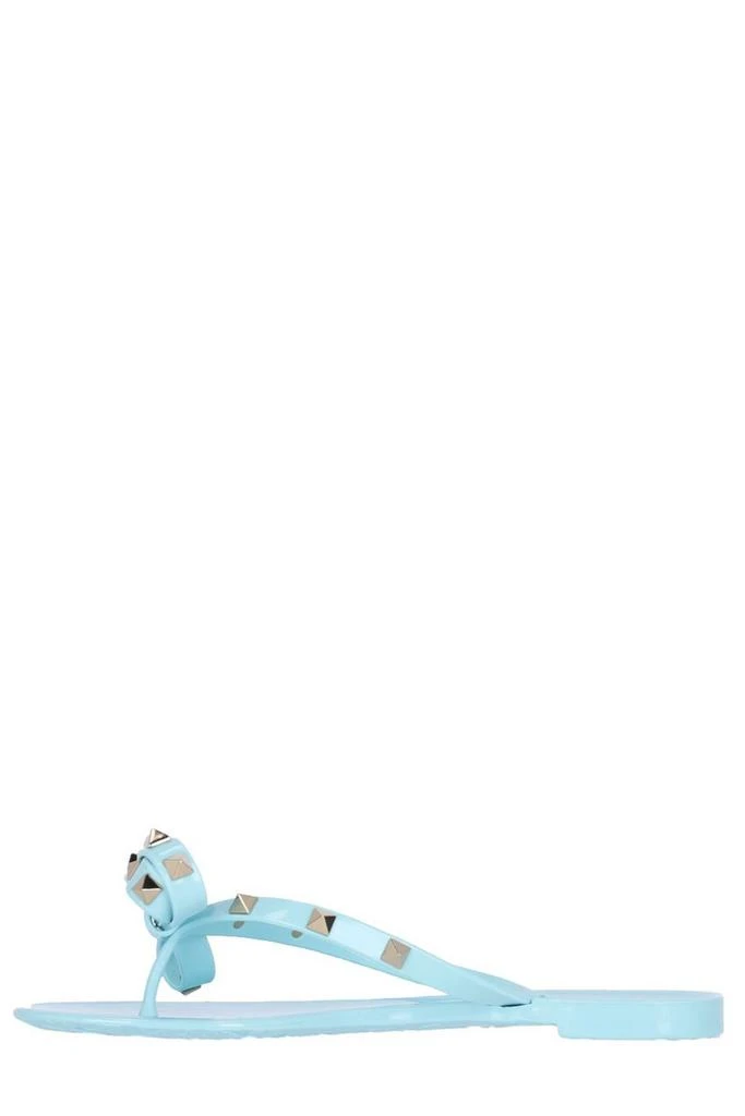 Valentino Valentino Garavani Rockstud Bow Detailed Thong Sandals 4