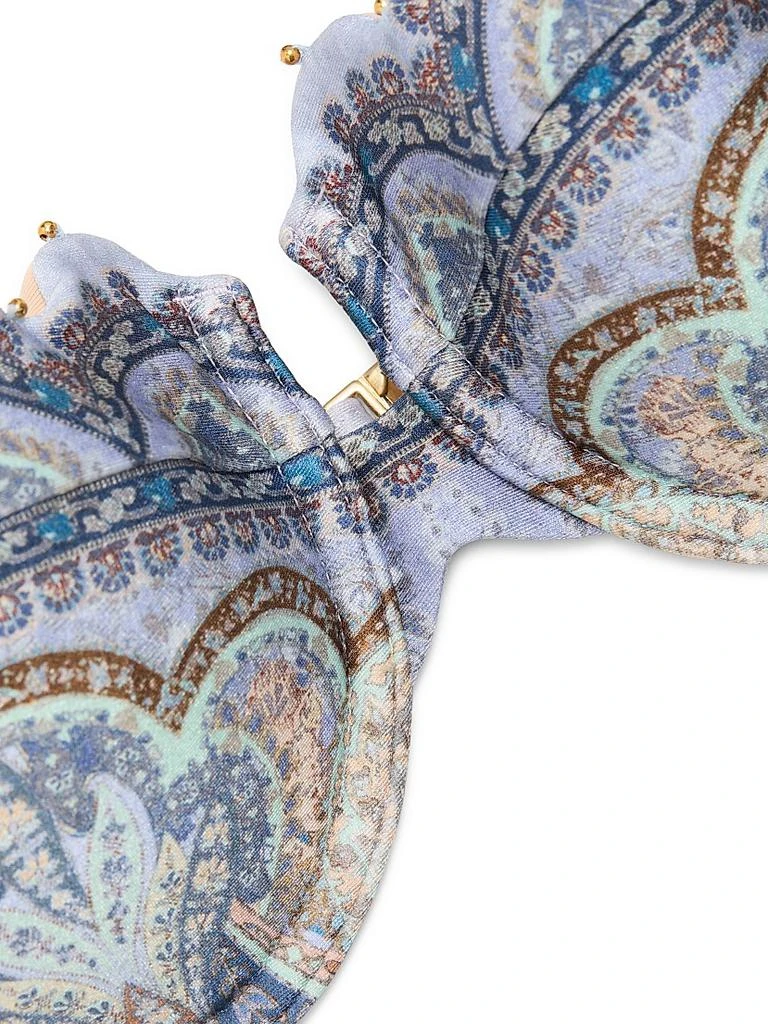 Zimmermann Wanderlust Scallop Balconette Printed Bikini Top 6