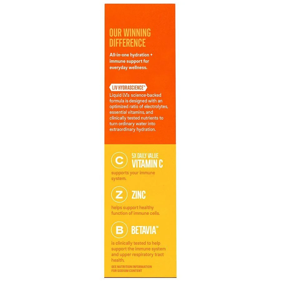 Liquid I.V. Hydration Multiplier + Immune Support Powder Mango Passionfruit, 6ct 6