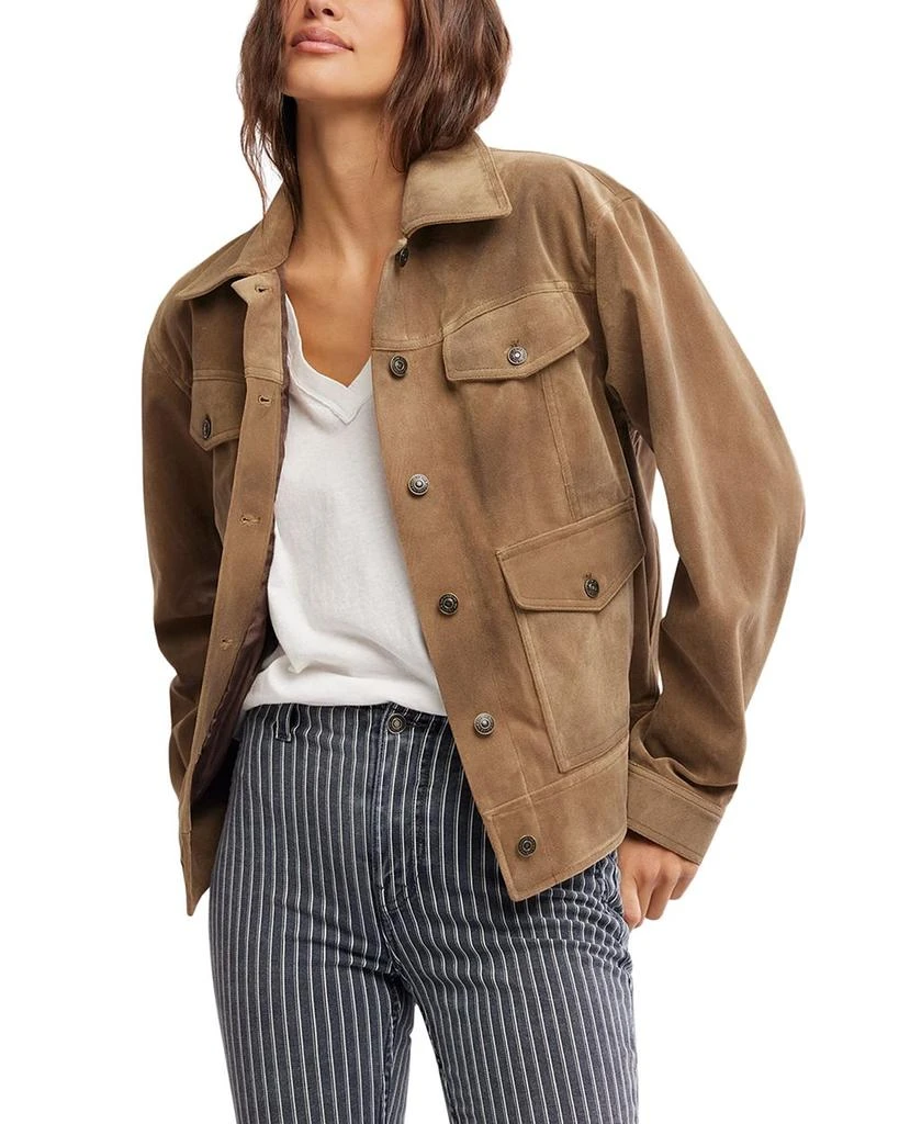 Free People Night Ranch Faux Leather Jacket 1