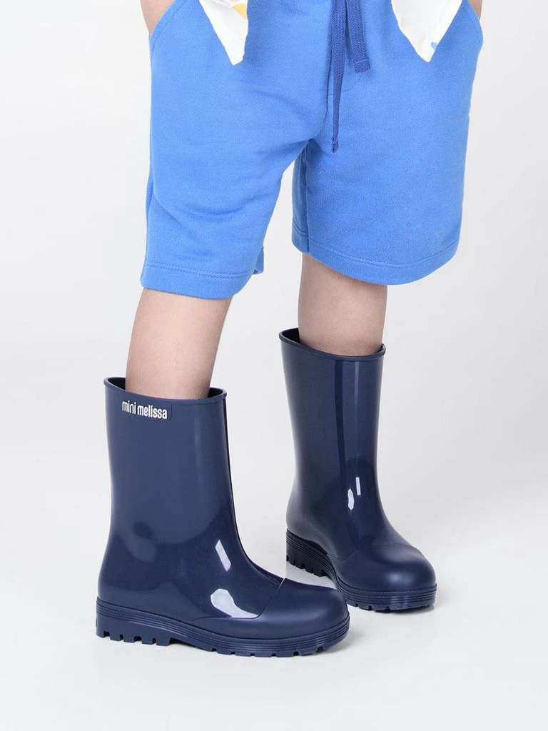 Mini Melissa Mini Melissa Girls Welly Boots in Navy 6