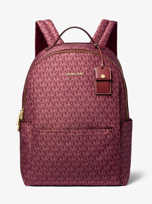 undefined Sable Large Printed Signature Logo Backpack