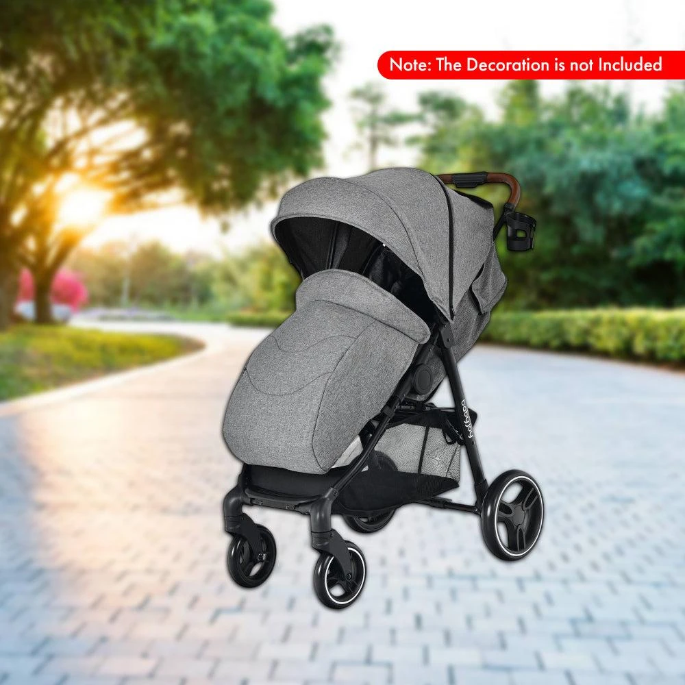 Hivvago Elevated Baby Stroller with Single-Hand Folding Design 2