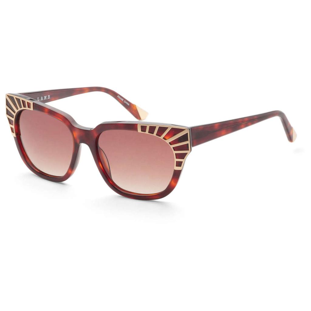 L.A.M.B. L.A.M.B. Women's Brown Cat-Eye Sunglasses