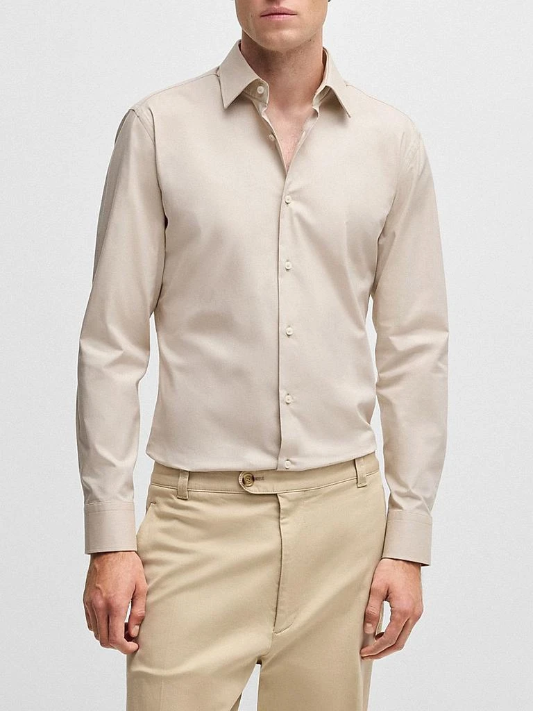 Hugo Boss Slim-Fit Shirt in Easy-Iron Stretch-Cotton Twill 3