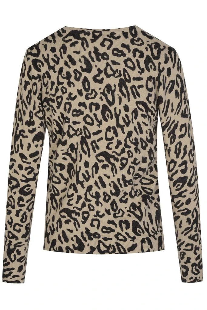 Emporio Armani Emporio Armani Leopard Printed V-Neck Pullover 2