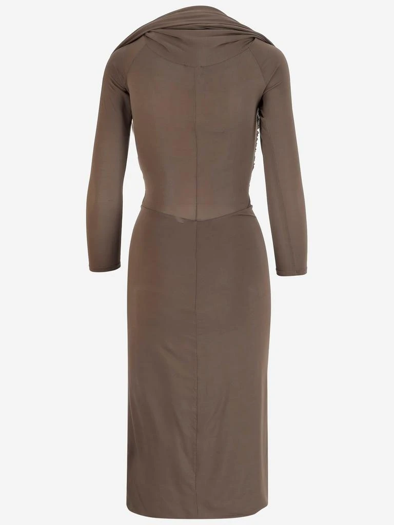 PATOU Patou Draped Midi Dress 2